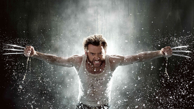 Обои картинки фото the, wolverine, кино, фильмы, брызги