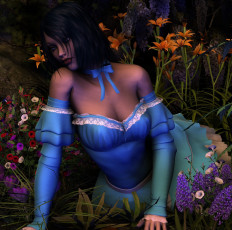 Картинка 3д+графика люди+ people взгляд девушка