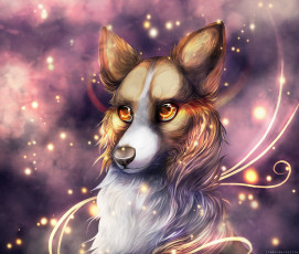 Картинка рисованные животные +собаки собака