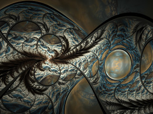 Картинка 3д+графика фракталы+ fractal цвета фон узор