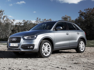 Картинка автомобили audi темный 2013г au-spec quattro tdi 2-0 q3