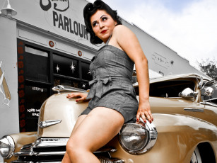 Картинка автомобили авто+с+девушками chevrolet