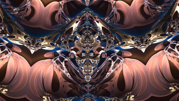 Картинка 3д+графика фракталы+ fractal узор фон цвета