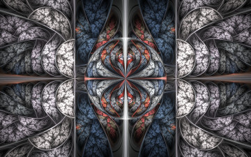 Картинка 3д+графика фракталы+ fractal узор фон цвета