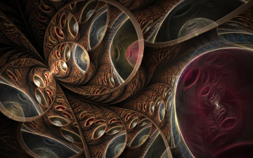 Картинка 3д+графика фракталы+ fractal узор фон цвета