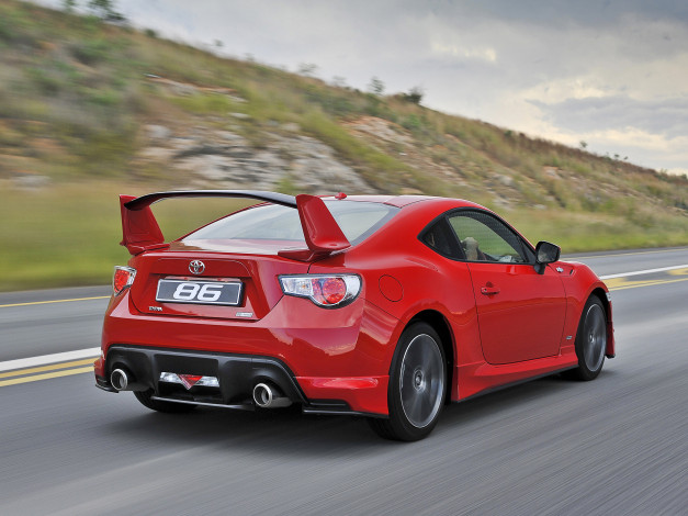 Обои картинки фото автомобили, toyota, красный, 2014г, za-spec, edition, limited, 86