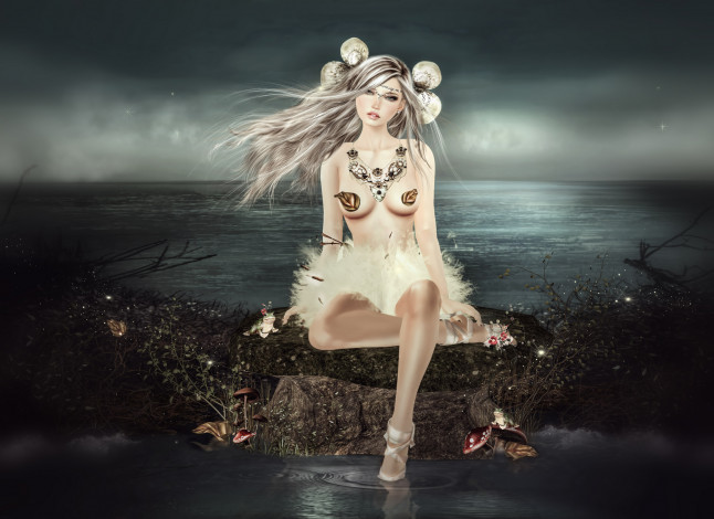 Обои картинки фото 3д графика, люди , people, девушка