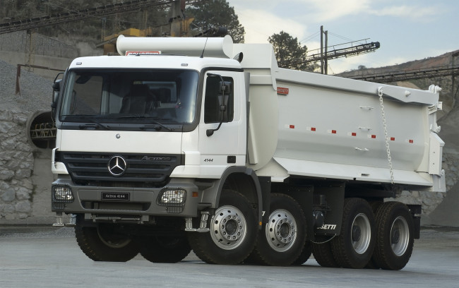 Обои картинки фото автомобили, mercedes trucks, actros