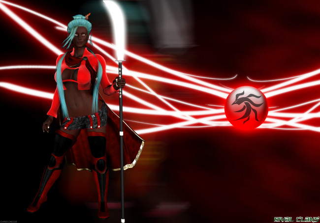 Обои картинки фото 3д графика, фантазия , fantasy, взгляд, девушка