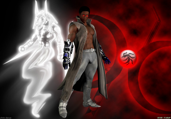 Обои картинки фото 3д графика, фантазия , fantasy, взгляд, мужчина