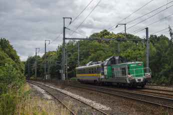 Картинка техника поезда рельсы локомотив состав дорога железная