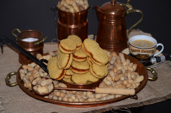 Картинка еда пирожные +кексы +печенье кофе орехи печенье