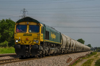 Картинка техника поезда состав локомотив рельсы дорога железная