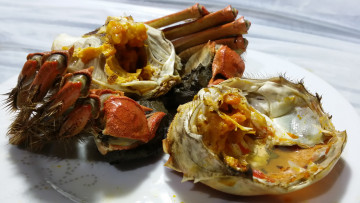 обоя еда, рыба,  морепродукты,  суши,  роллы, краб