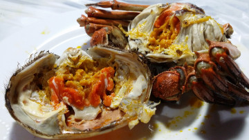 обоя еда, рыба,  морепродукты,  суши,  роллы, краб