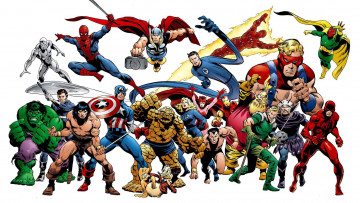 Картинка рисованное комиксы marvel characters-