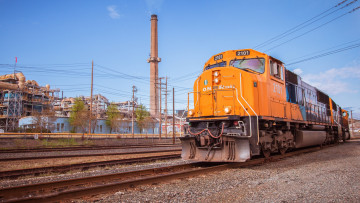 Картинка техника локомотивы рельсы дорога железная локомотив