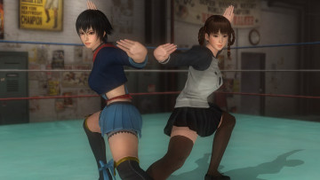 обоя видео игры, dead or alive 5, девушки, взгляд, фон, поза