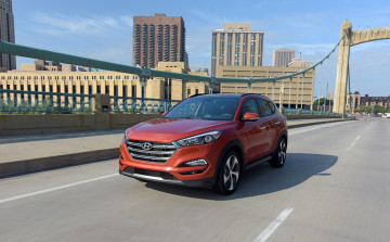 Картинка автомобили hyundai красный tucson us-spec 2016г