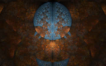 Картинка 3д+графика фракталы+ fractal цвета фон узор