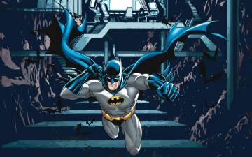 Картинка рисованное комиксы batman фон