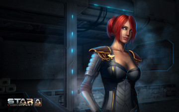 Картинка видео+игры star+conflict фон взгляд девушка