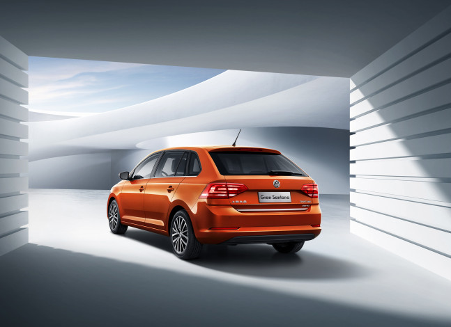 Обои картинки фото автомобили, volkswagen, gran, 2015г, santana