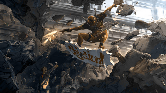 Обои картинки фото рисованное, комиксы, deadpool