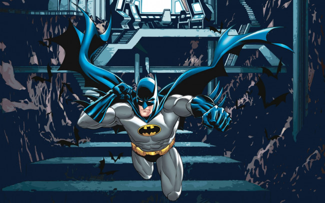 Обои картинки фото рисованное, комиксы, batman, фон