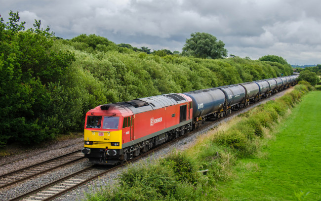 Обои картинки фото техника, поезда, локомотив, рельсы, состав, дорога, железная