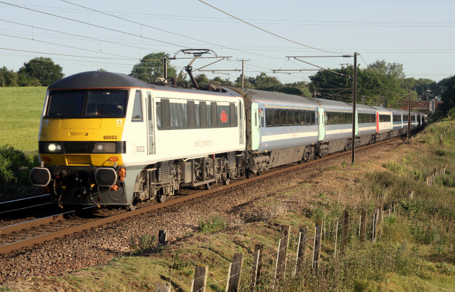 Обои картинки фото техника, электровозы, локомотив, рельсы, дорога, состав, железная