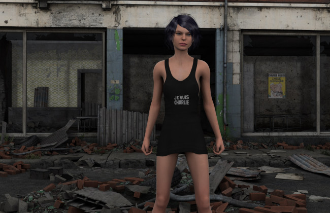 Обои картинки фото 3д графика, люди , people, девушка, взгляд, фон