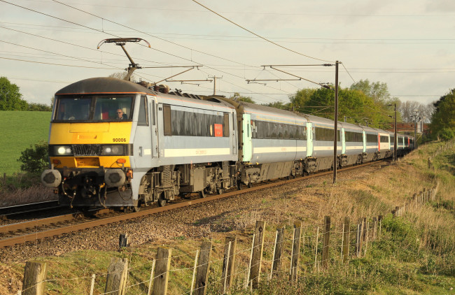 Обои картинки фото техника, электровозы, состав, локомотив, рельсы, дорога, железная