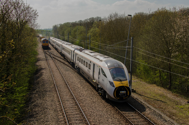 Обои картинки фото техника, поезда, состав, локомотив, рельсы, дорога, железная