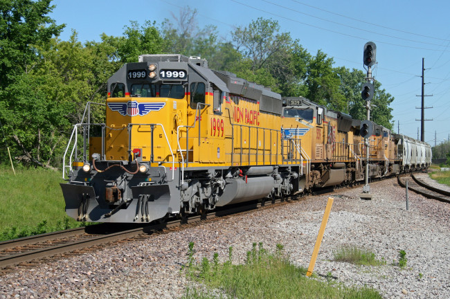 Обои картинки фото техника, поезда, состав, локомотив, рельсы, дорога, железная