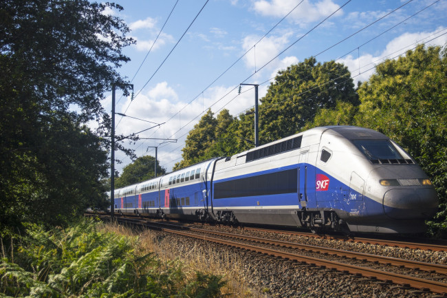 Обои картинки фото техника, поезда, рельсы, железная, дорога, состав, локомотив