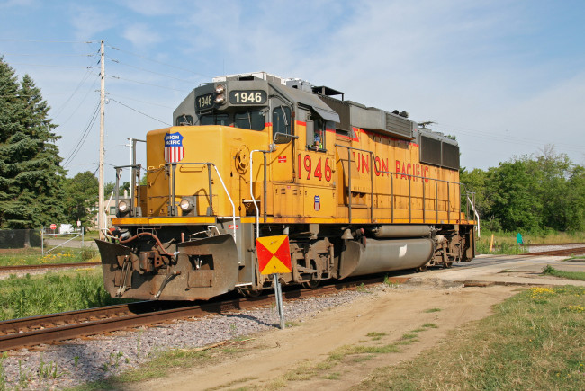 Обои картинки фото техника, локомотивы, локомотив, рельсы, дорога, железная