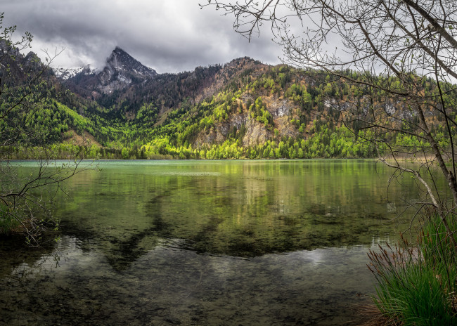 Обои картинки фото природа, реки, озера, река, лес, горы