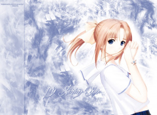 Картинка аниме after+sweet+kiss девушка взгляд фон