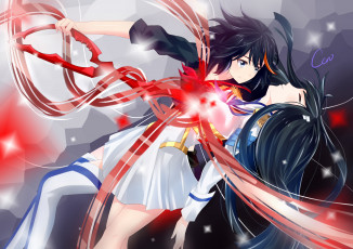 Картинка аниме kill+la+kill корона греха девушки круши кромсай