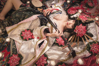 Картинка музыка -+другое азиатка инструмент девушка