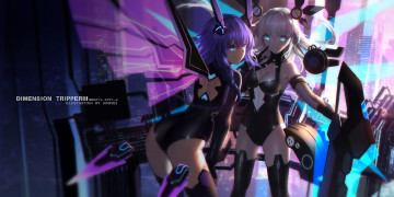 Картинка аниме hyperdimension+neptunia девушки