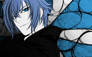 Картинка аниме hakuoki парень взгляд фон