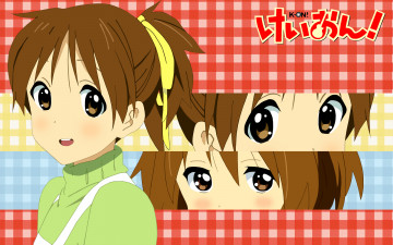 Картинка аниме k-on девушка взгляд фон
