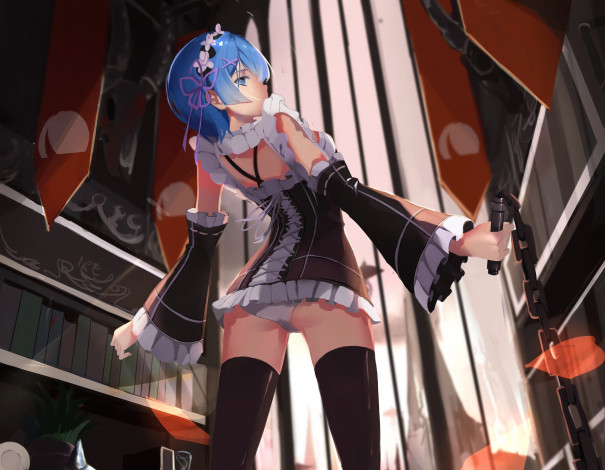 Обои картинки фото аниме, re,  zero kara hajimeru isekai seikatsu, рем