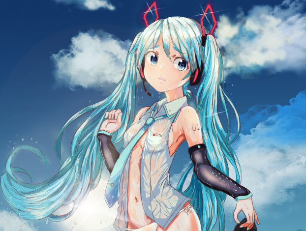 Обои картинки фото аниме, vocaloid, девушка