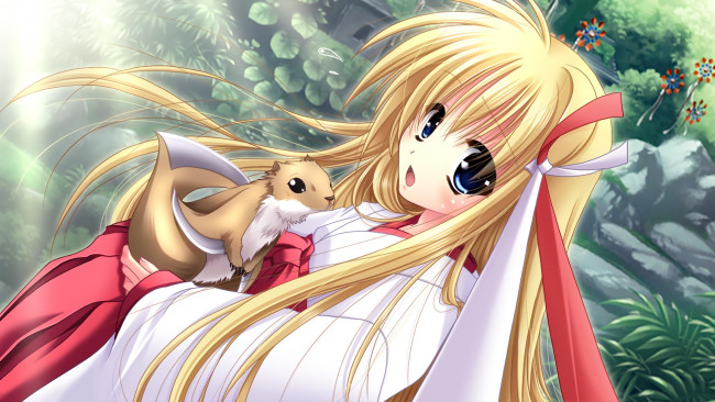 Обои картинки фото kagura douchuuki, аниме, unknown,  другое, фон, взгляд, девушка