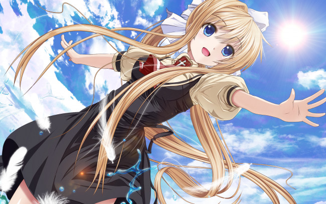 Обои картинки фото аниме, air, девочка