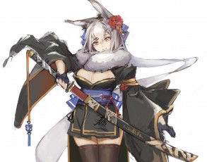 Картинка аниме pixiv+fantasia девушка