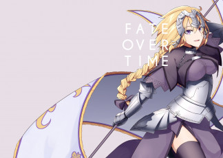Картинка аниме fate stay+night девушка взгляд фон